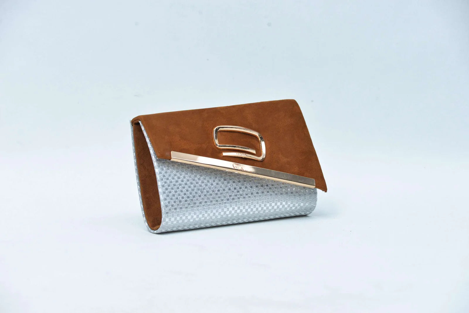 Firdous Clutch bag Brown Velvet